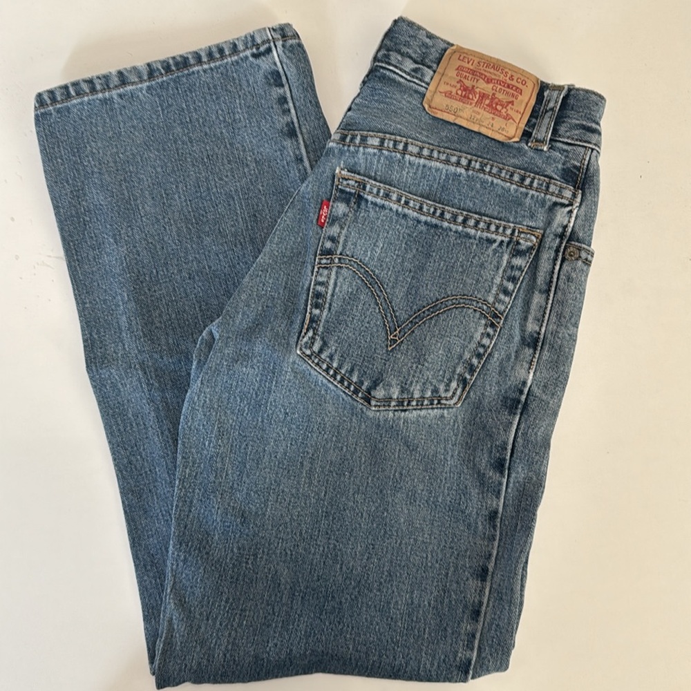 Boys Levi's 550’s Relaxed fit Blue Jeans 12slim